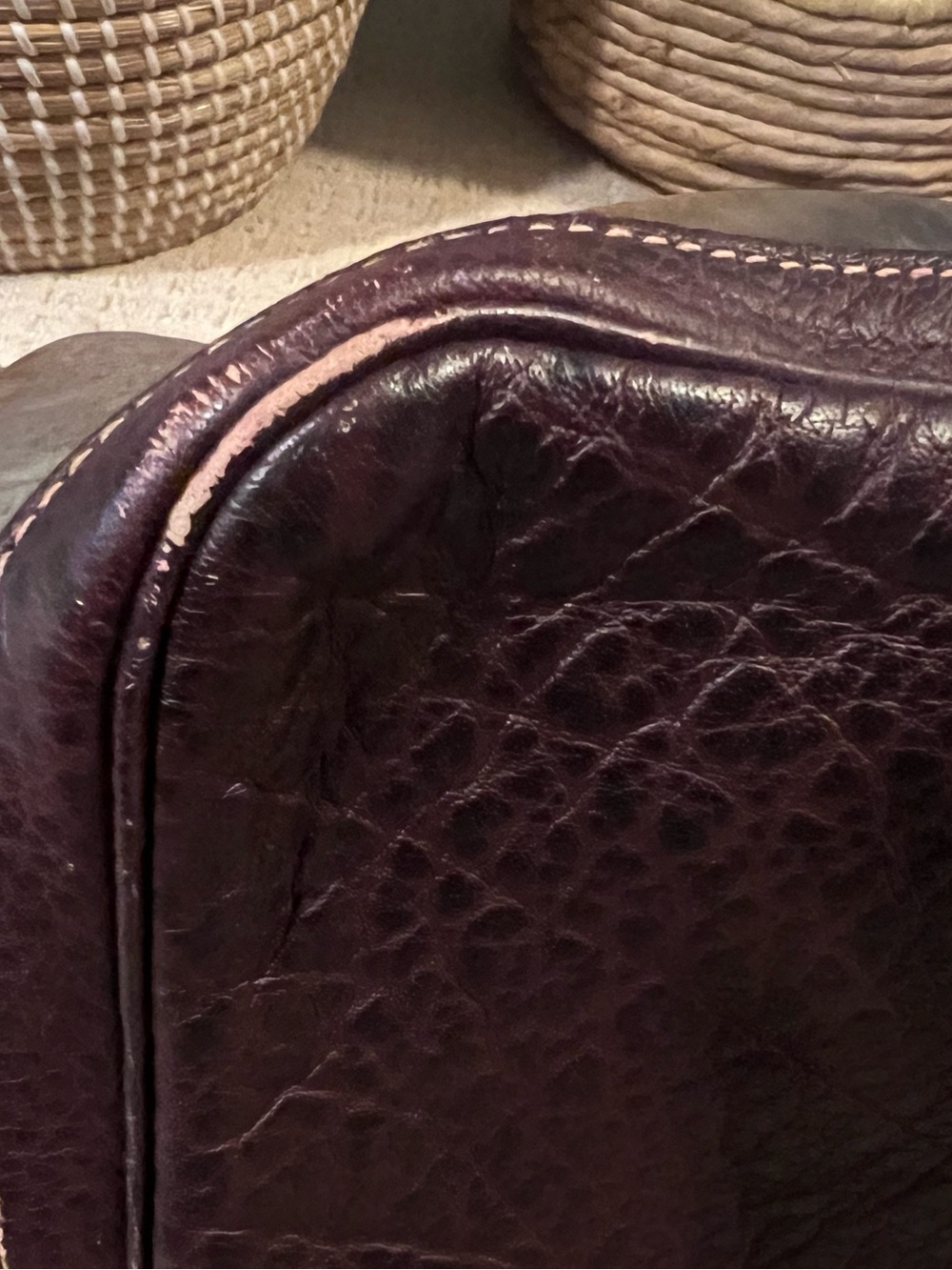 Vintage Hermès Amazonia leather Large Brown garden party Tote Bag - Picture 6 of 14